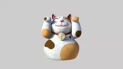Maneki-neko 3D model
