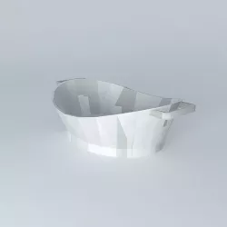 Metal bowl 3D model