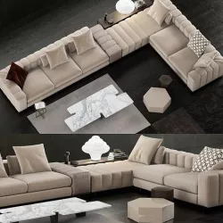 Minotti Freeman Sofa 3D model