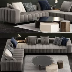 Minotti Freeman Tailor Sofa 2 3D model