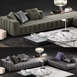 Minotti Freeman Tailor Sofa 3 3D model