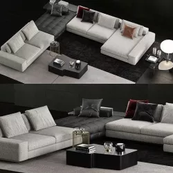 Minotti Lawrence Sofa 5 3D model