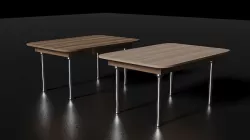 Modern Kitchen table model pack Low-poly 3D model