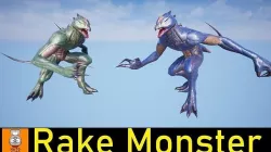 Monster --- Rake --- Low-poly 3D model