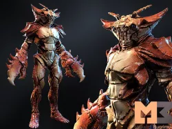 Monster Underwater 05 Low-poly 3D model
