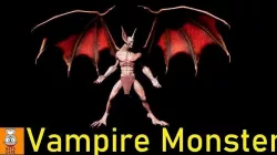 Monster-- Vampire -- Low-poly 3D model