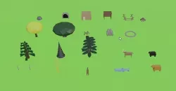 Nature objects 3D model