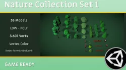 NATURE PACK - Game Ready Unity Low-poly 3D model
