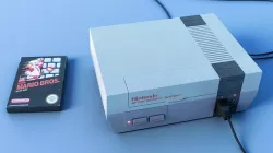NES console and its controller 3D model