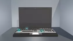 notebook 3D model