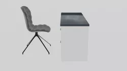 Office Table and Chair 3D model