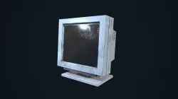 Old Monitor Low-poly 3D model