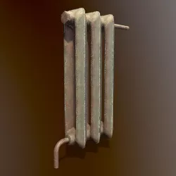 Old radiator Low-poly 3D model