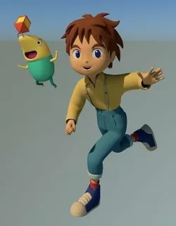 Oliver and Drippy  Lowpoly 3D model