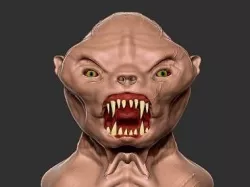 Orc  creature  Low-poly 3D model