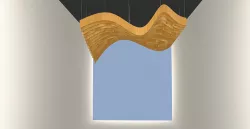 Parametric Wavy Wooden Suspended Ceiling with Grasshopper 3D model