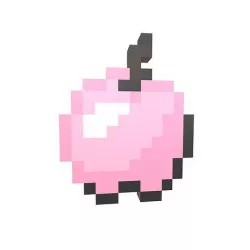 Pixel Apple v1 009 Low-poly 3D model
