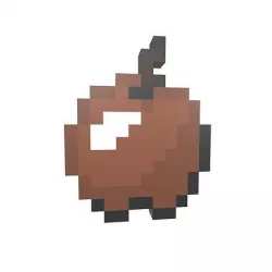 Pixel Apple v1 010 Low-poly 3D model