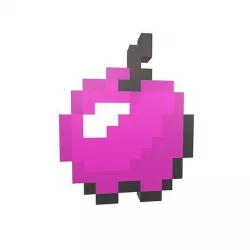 Pixel Apple v1 015 Low-poly 3D model