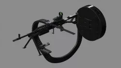 PKM-21 Low-poly 3D model