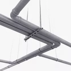 Plastic plumbing pipe 3D model