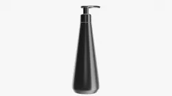 Plastic shampoo bottle cone shape with dispenser  3D model