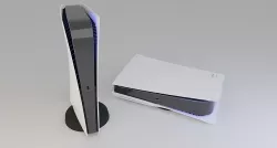 Playstation 5 and Playstation 5 Digital Edition Low-poly 3D model