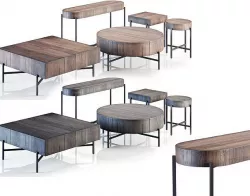 Pottery Barn Fargo Table Collection 3D model