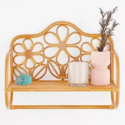 Rattan Daisy Wall Shelf 3D model