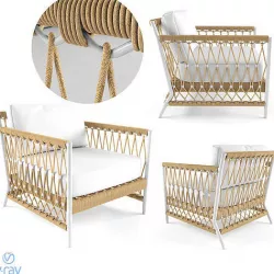 Salt Creek Lounge Chair Serena  Lily 3D model