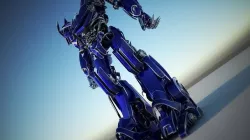 sci blue robot 3D model 3D model