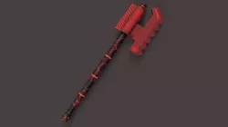 Sci-Fi Axe V2 Low-poly 3D model