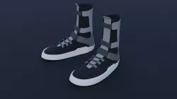 sci-fi boots 3D model