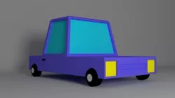 simple lowpoly car 3D model