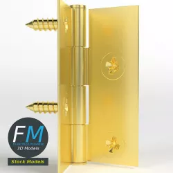 Small hinge for boxes 3D model