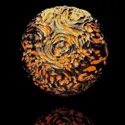 Stylised Sun Procedural Texture 3D model