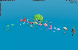 Stylized Cartoon Plants Low-poly 3D model