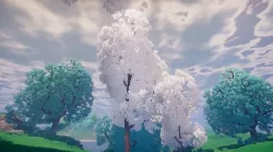 Stylized trees and rocks 3D model