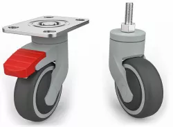Swivel Caster Wheel Set 3D model