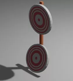 Target Low-poly 3D model