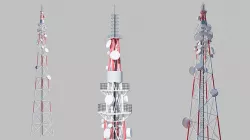 Telecommunication Tower 3D model