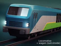 Train 3D model