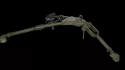 Tripod - M2 Browning Machine Gun Low Poly Low-poly 3D model