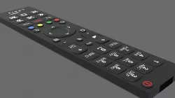 tv remote control 3D model