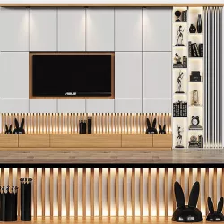 tv wall 3D model