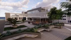 University Education Building along with Plaza 3D model