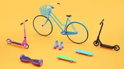 Urban Personal Vehicle Transport Cartoon Simple Style 3D model