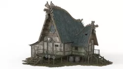 Viking House 04 Low-poly 3D model