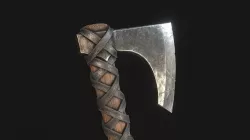 Viking Medieval War Axe - Game ready weapon Low-poly 3D model