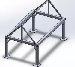 Welding construction 3D model